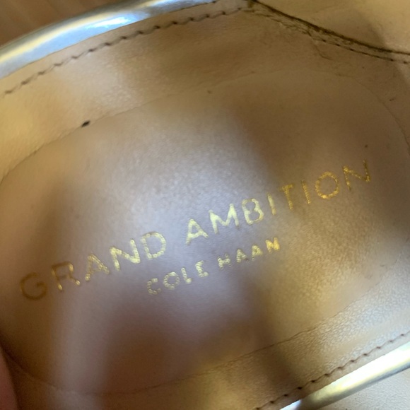 Women’s Cole Haan Grand Ambition Silver Slip-On Sandals Sz 10 - Picture 6 of 7